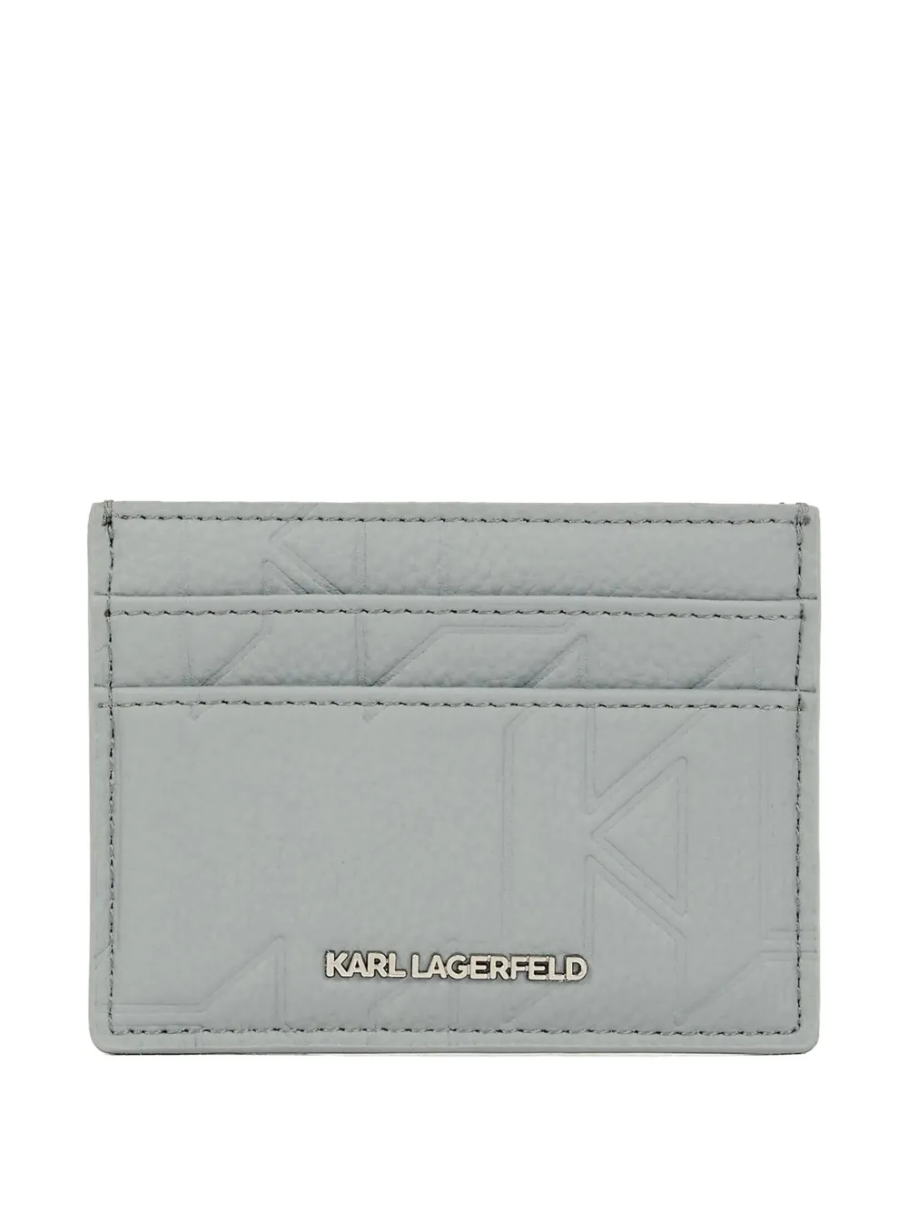 Karl Lagerfeld Pasjeshouder met logo-reliëf Grijs