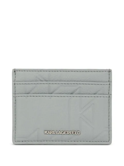 Karl Lagerfeld Portacarte con logo goffratot