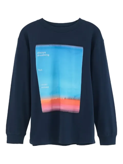 Bellerose Kids graphic-print long-sleeve T-shirt