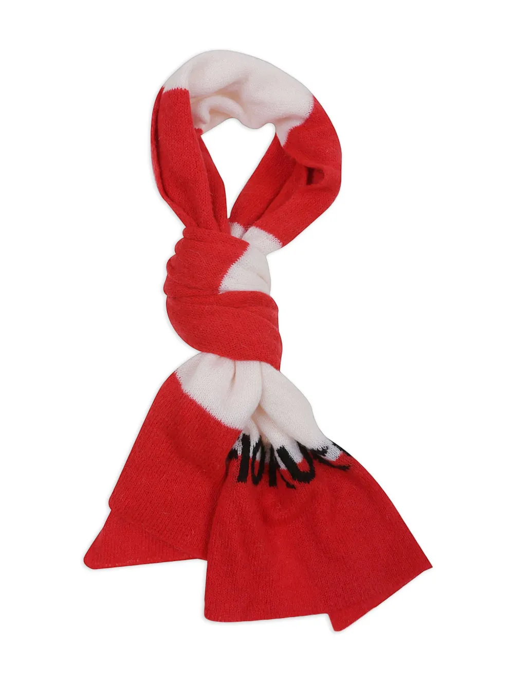 Fiorucci striped-pattern scarf | Red | Image 1