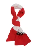 Fiorucci striped-pattern scarf - Red