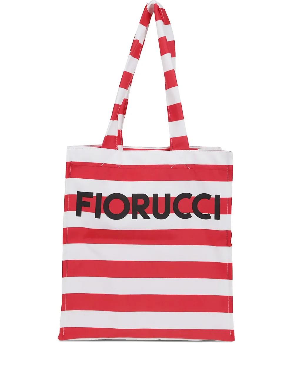 Fiorucci striped tote bag Rood