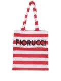 Fiorucci striped tote bag - Red