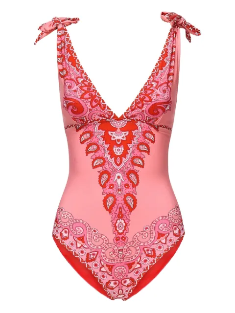 ETRO paisley-print tie-shoulder swimsuit