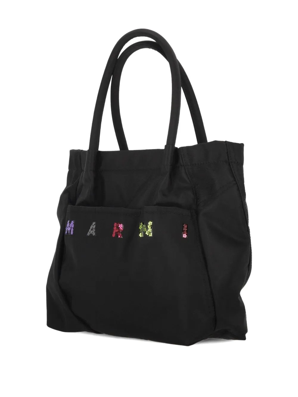 Marni Kids Shopper verfraaid met pailletten Zwart
