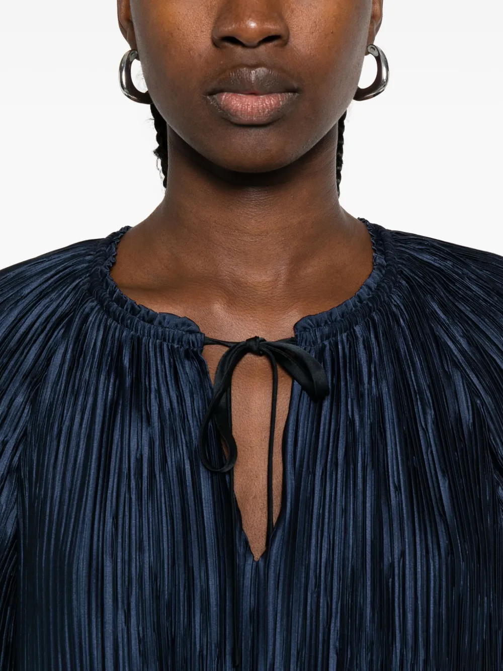 Simkhai plissé ruffled mini dress Blauw