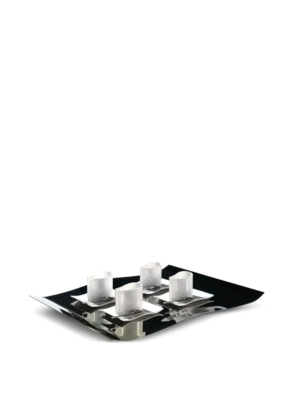 Alessi curved stainless-steel tray | Serveware | Image 2