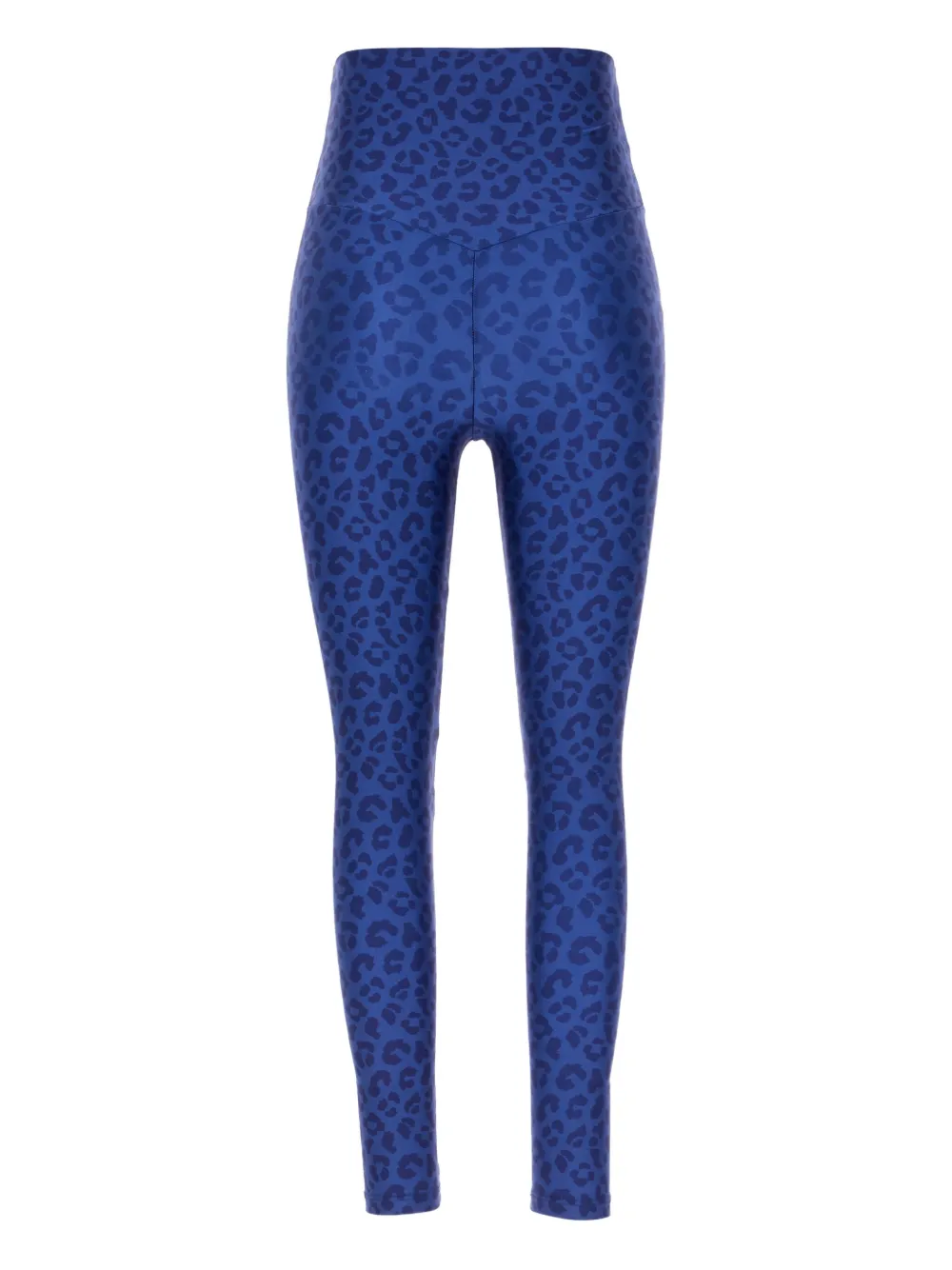 Monfusò leopard-print heart-embellished leggings - Blauw