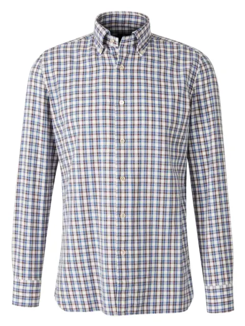 Luigi Borrelli checked long-sleeved shirt