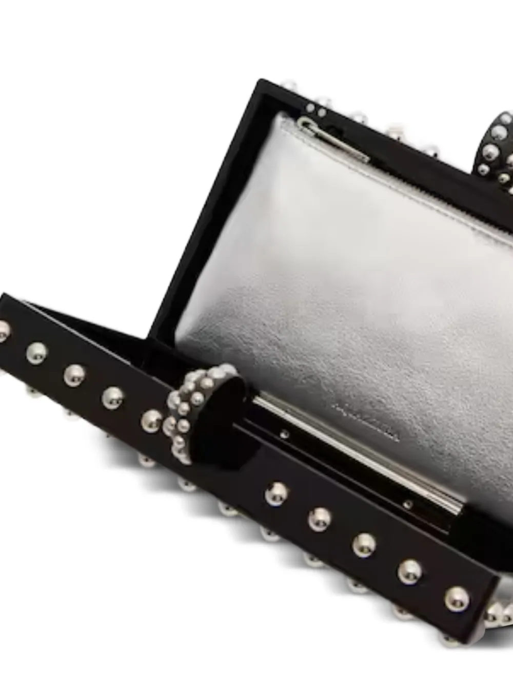Aquazzura Cosmic clutch met studs Zwart