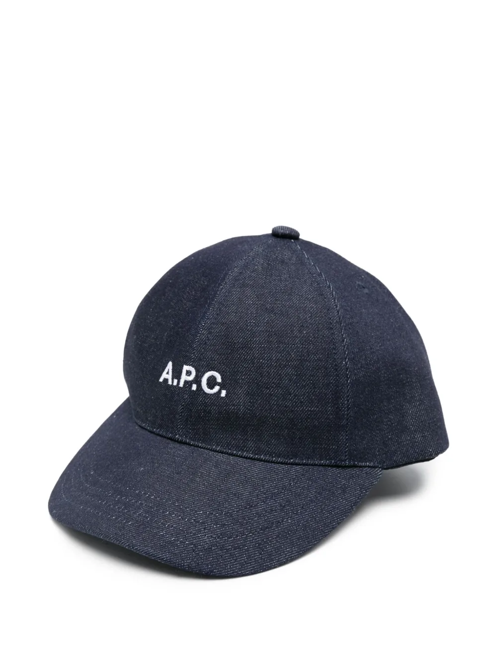 A.P.C. logo-embroidered denim cap | Blue | Image 1