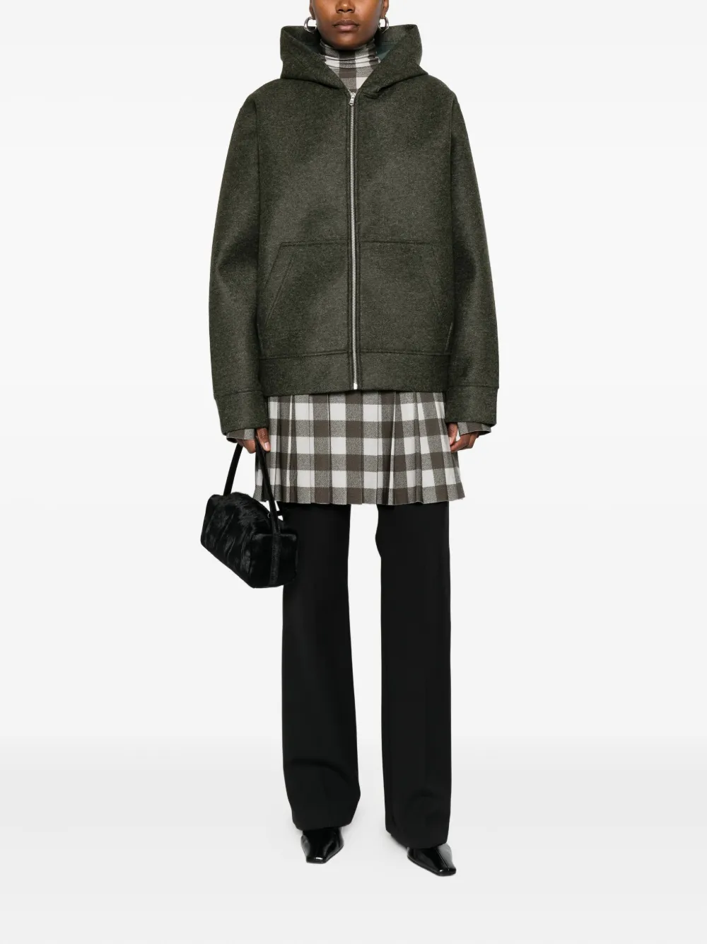 A.P.C. zip-front hoodie - Groen