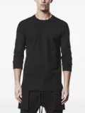 Thom Krom ribbed three-quarter sleeve T-shirt - Black