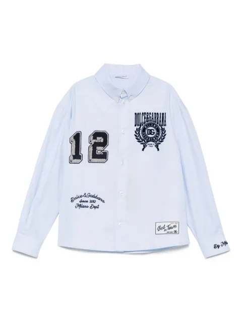 Dolce & Gabbana Kids embroidered-number shirt