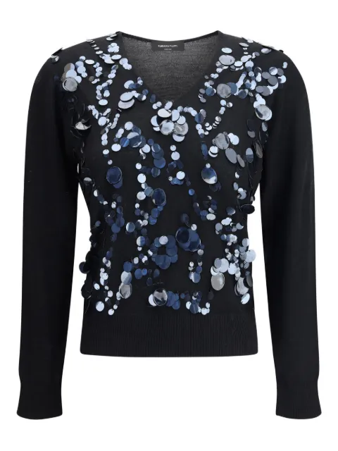 Fabiana Filippi sequin-embellished V-neck sweater