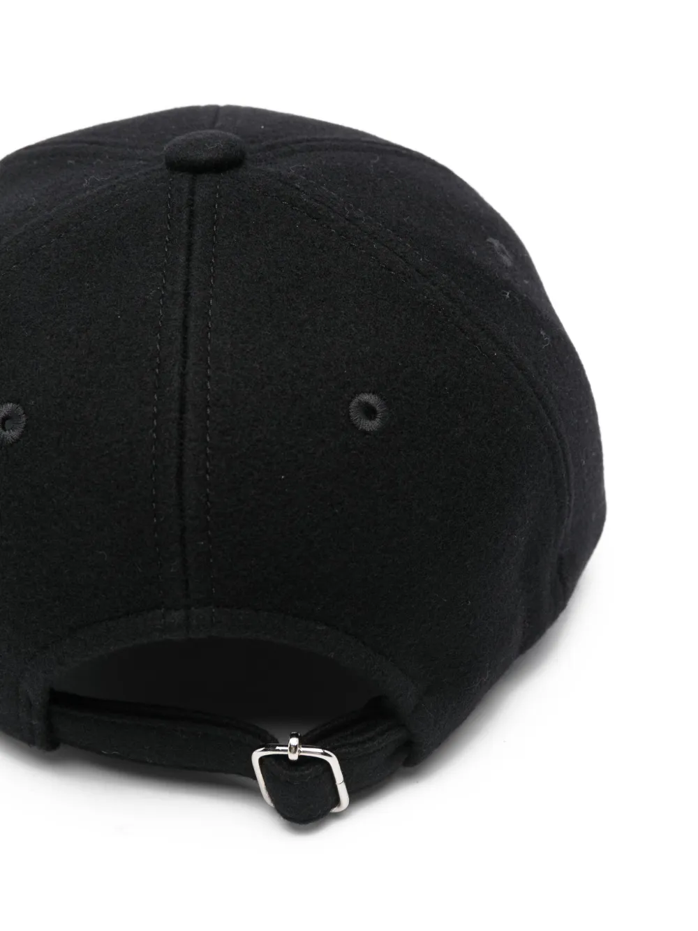 A.P.C. Honkbalpet met geborduurd logo Zwart