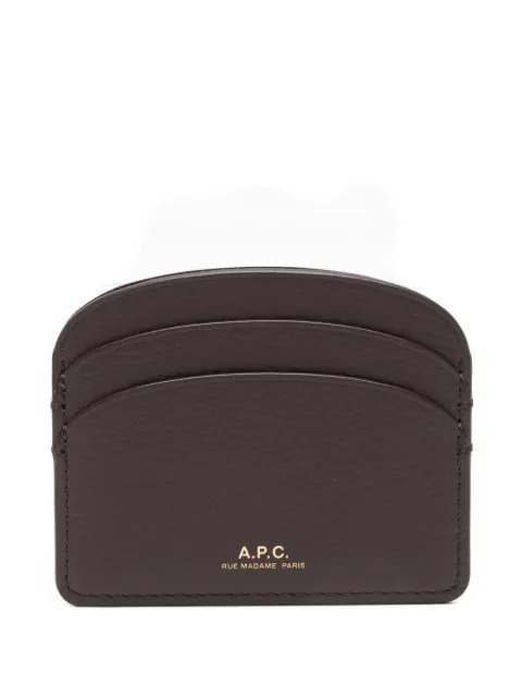 A.P.C. Demi-Lune curved-edges card holder