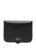 A.P.C. Josh calf leather wallet - Black