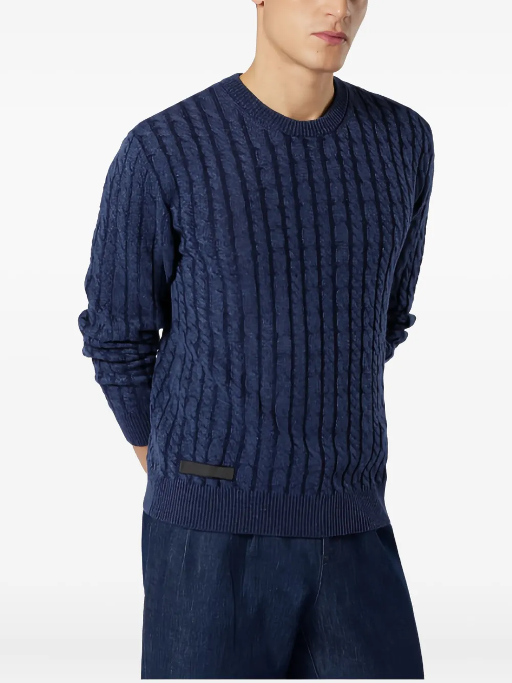 Sease cable-knit sweater - Blauw