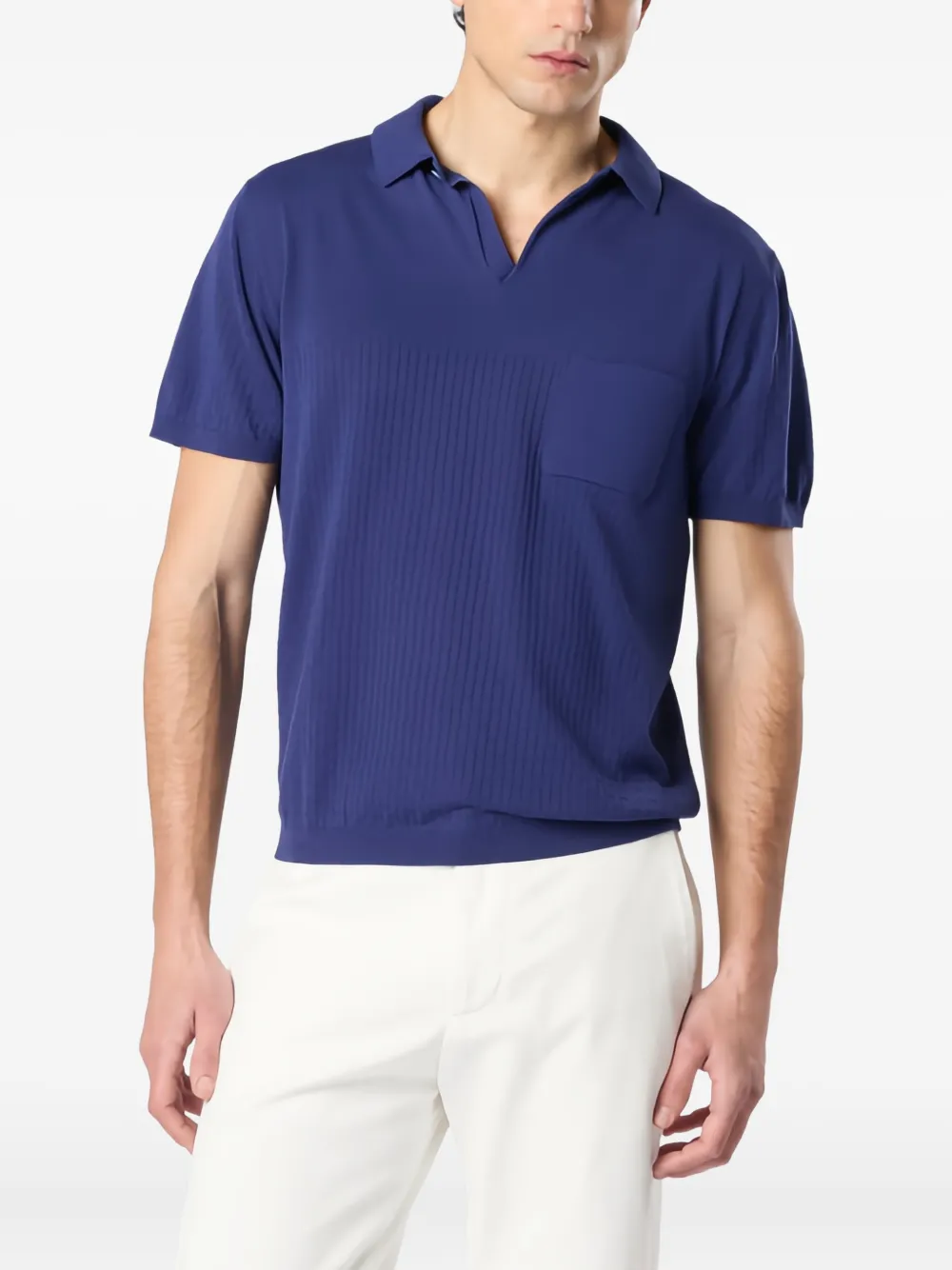 Sease breast-pocket T-shirt - Blauw
