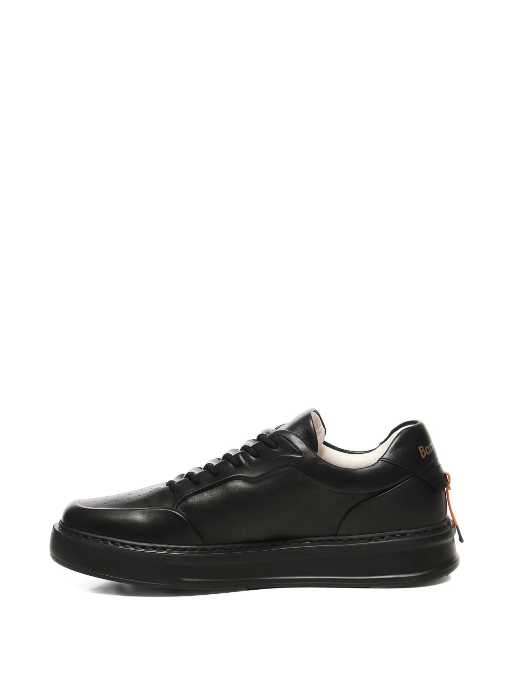 Baracuta leather lace-up sneakers Black