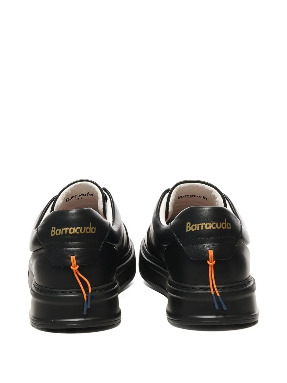 Baracuta leather lace-up sneakers Black