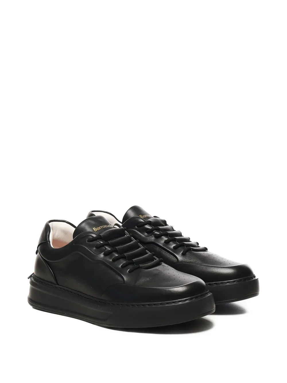 Baracuta Leren sneakers Zwart