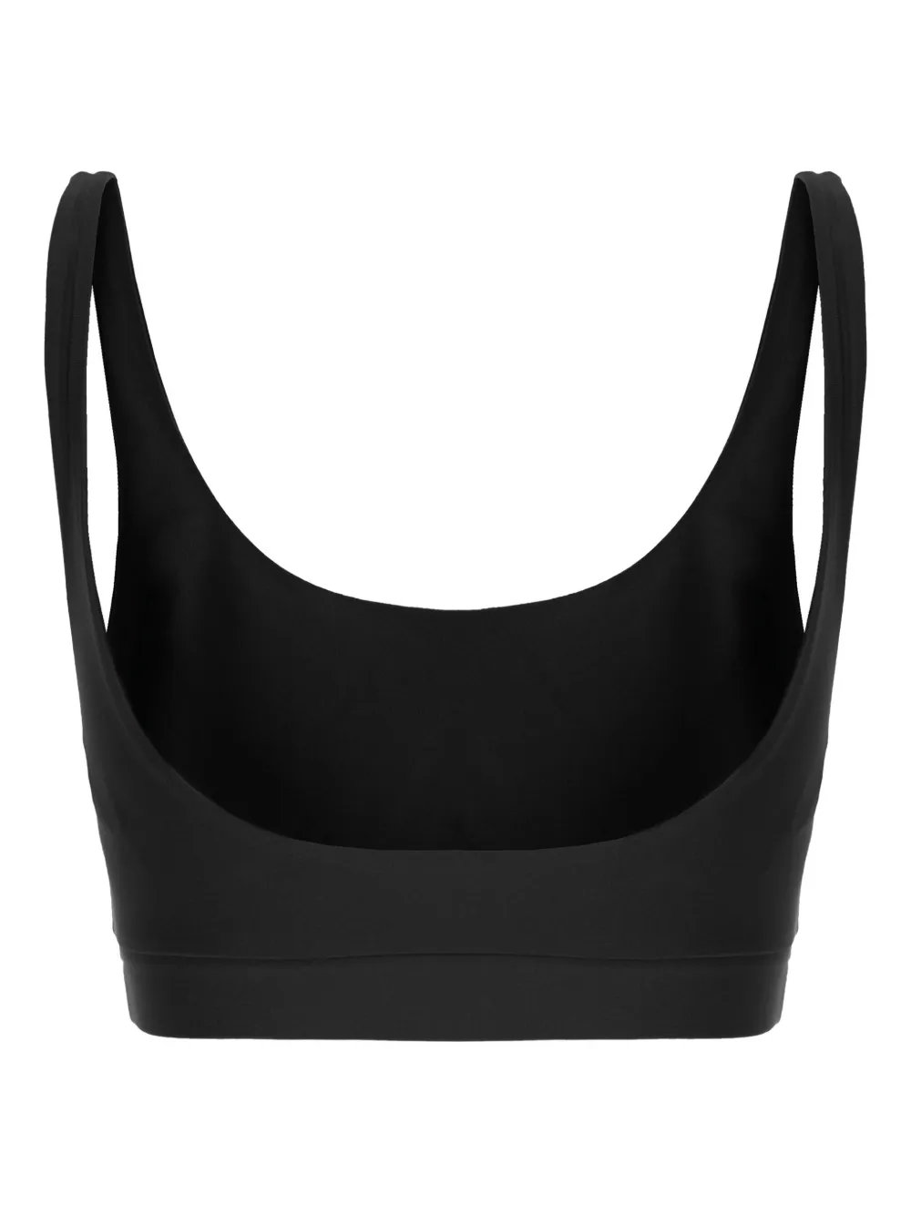 Monfusò Stretch Square-neck Top In Black