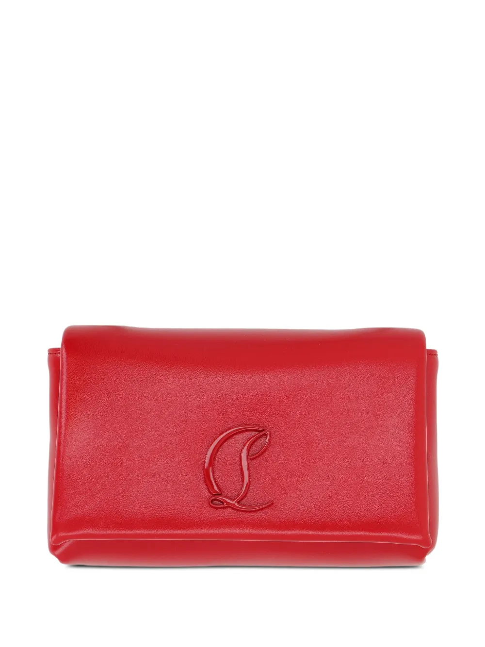 Christian Louboutin logo calfskin shoulder bag | Red | Image 1