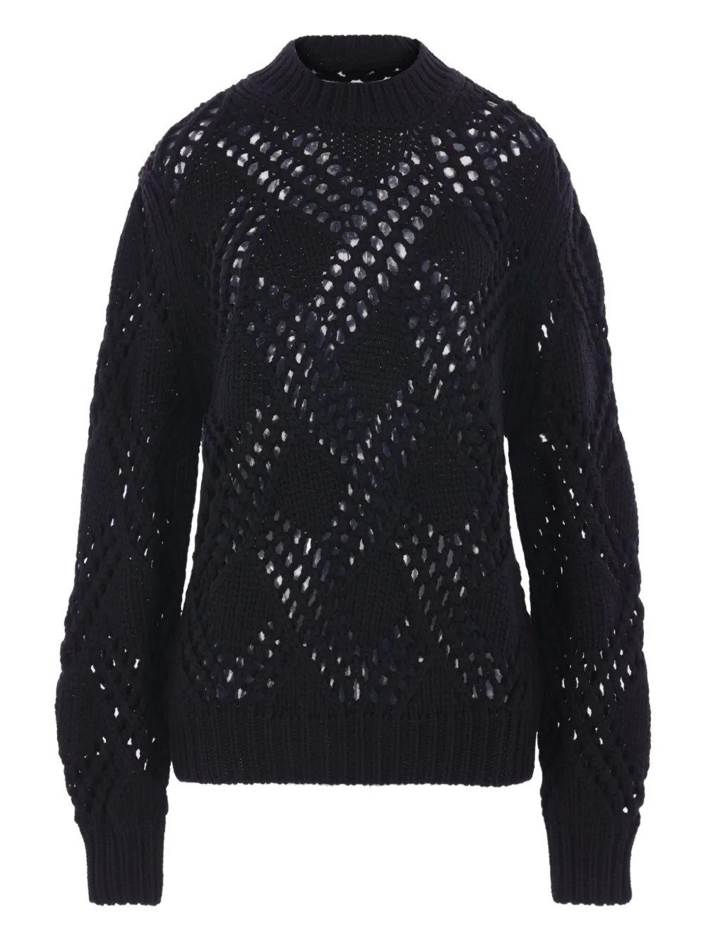 Jil Sander geometric-pattern sweater | Black | Image 1