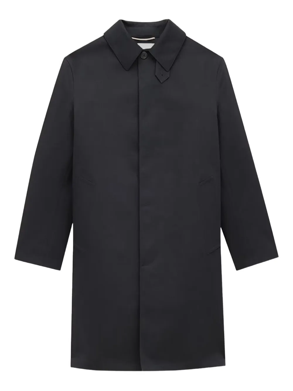 Saint Laurent single-breasted collared coat | Black | Image 1