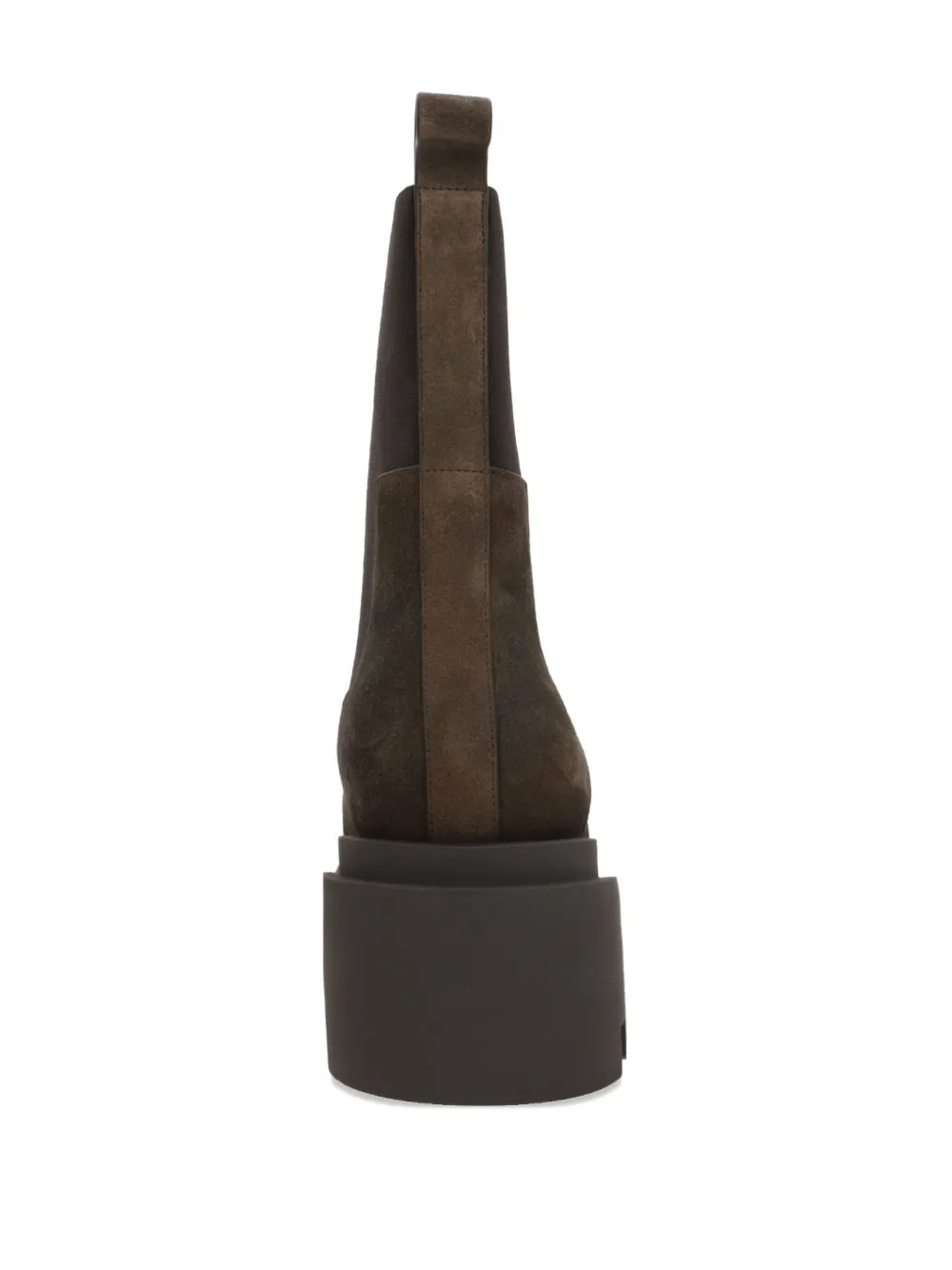 Rick Owens 60mm leather ankle boots Brown