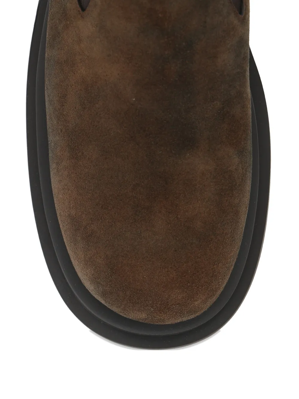 Rick Owens 60mm leather ankle boots Brown
