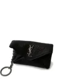Saint Laurent Cassandre envelope key-case - Black