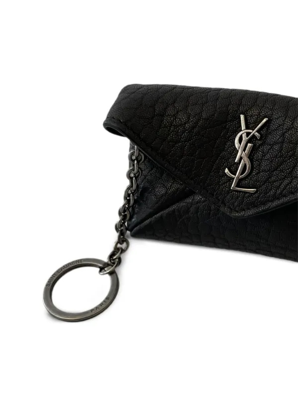 Saint Laurent Cassandre Envelope key-case | Black | FARFETCH