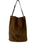 Saint Laurent Niki suede tote bag - Brown