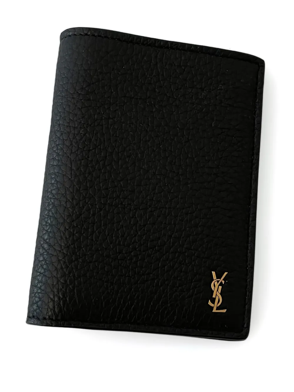 Saint Laurent Cassandre logo-plaque leather wallet | Black | Image 1
