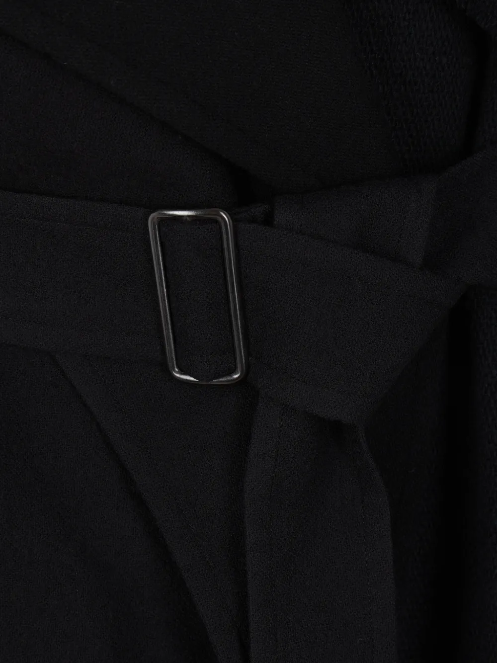 Yohji Yamamoto Jas met ceintuur Zwart