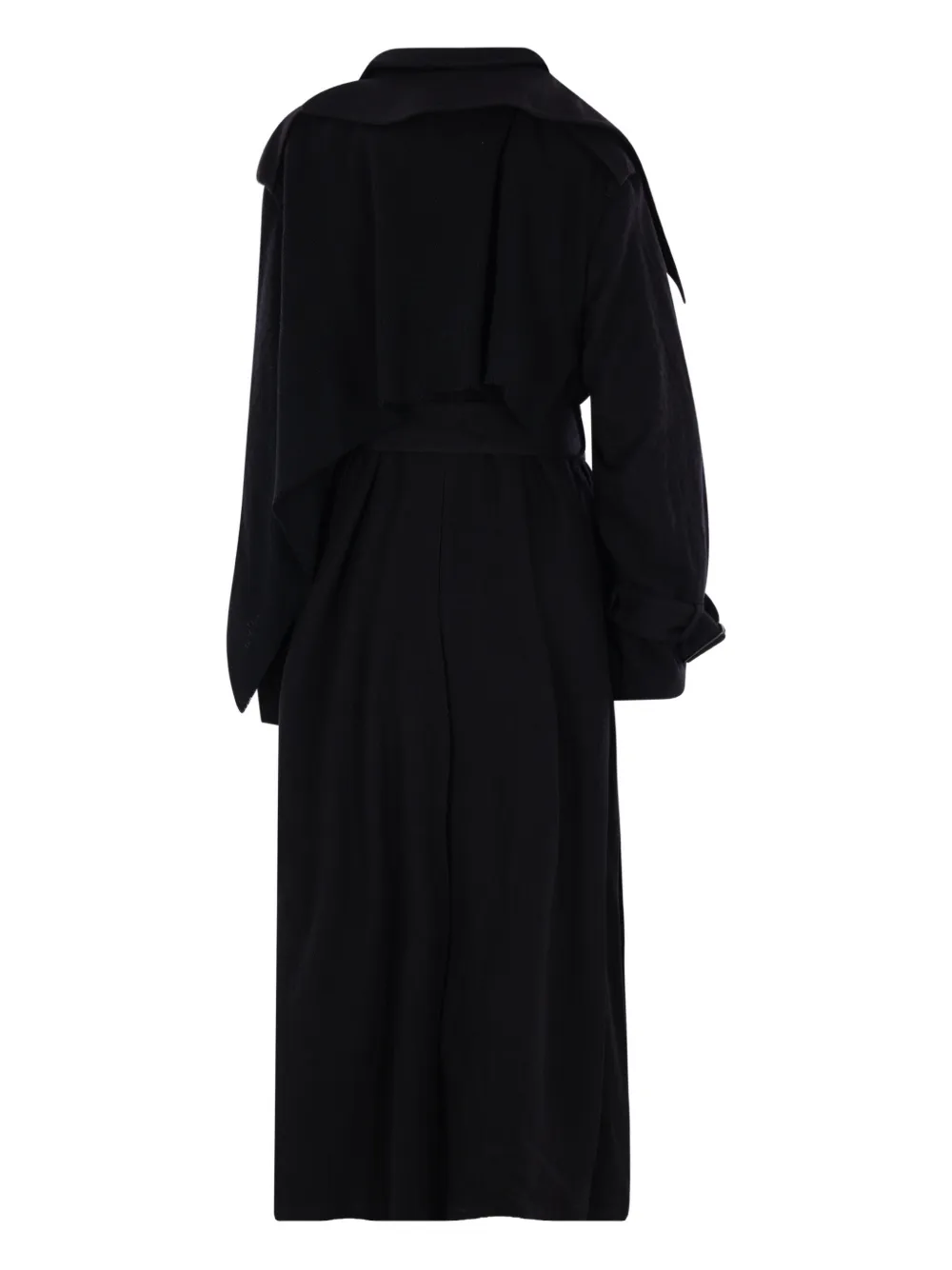 Yohji Yamamoto Jas met ceintuur - Zwart