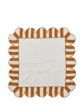 Misette scalloped stripe linen napkins (set of four) - Neutrals
