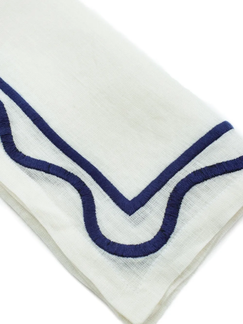 Misette embroidered scalloped napkins (set of four) | Table Linens | Image 2
