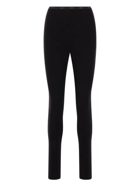 Yohji Yamamoto logo-waistband leggings