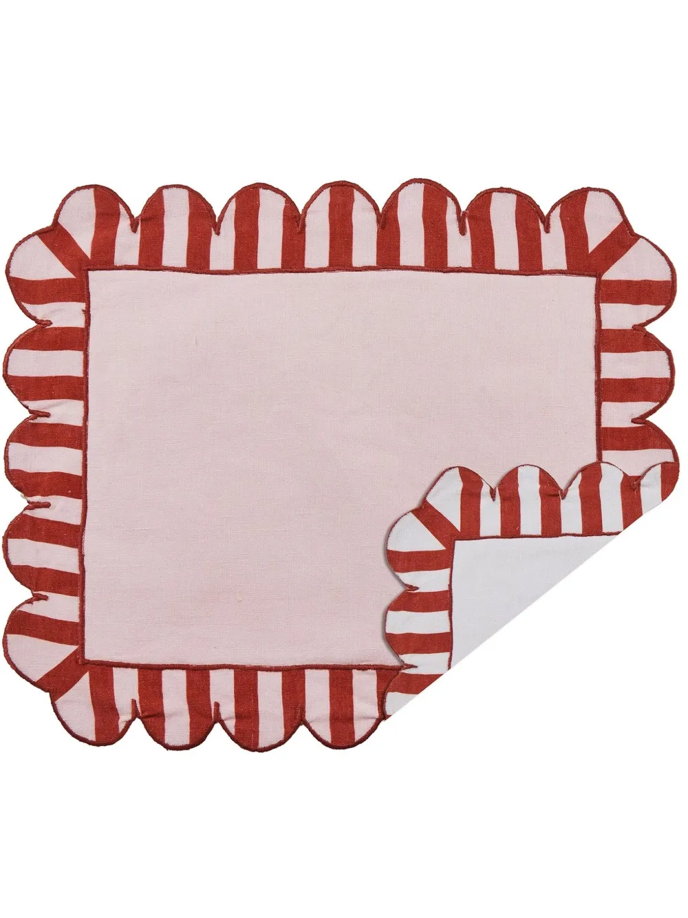 Misette scalloped stripe placemat | Table Linens | Image 2