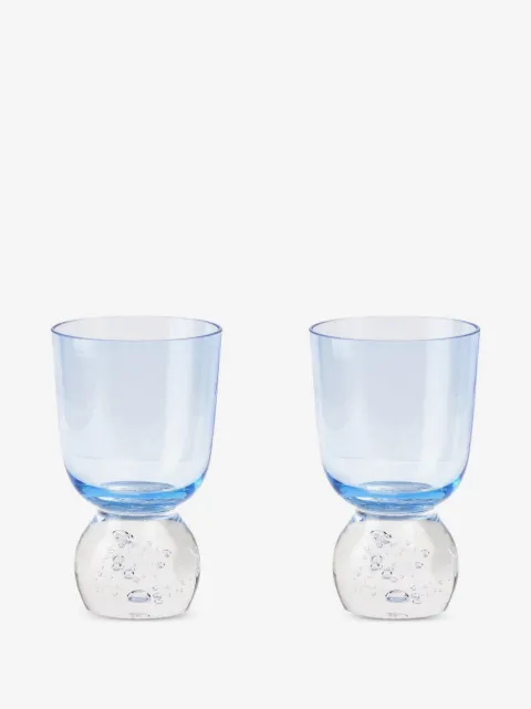 Misette bubble-base glass tumbler (set of two)