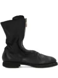 Guidi zip-front round-toe boots - Black