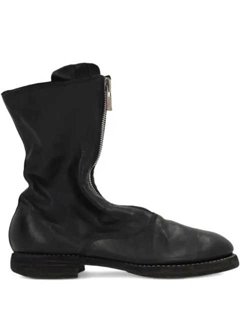Guidi zip-front round-toe boots