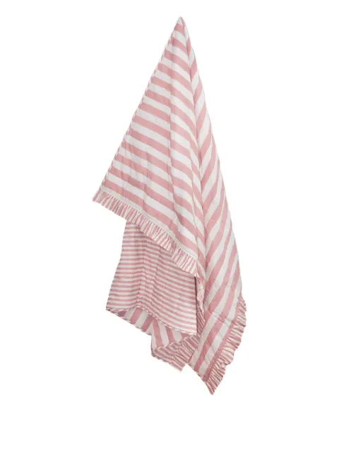 Amuse La Bouche striped ruffled quilt