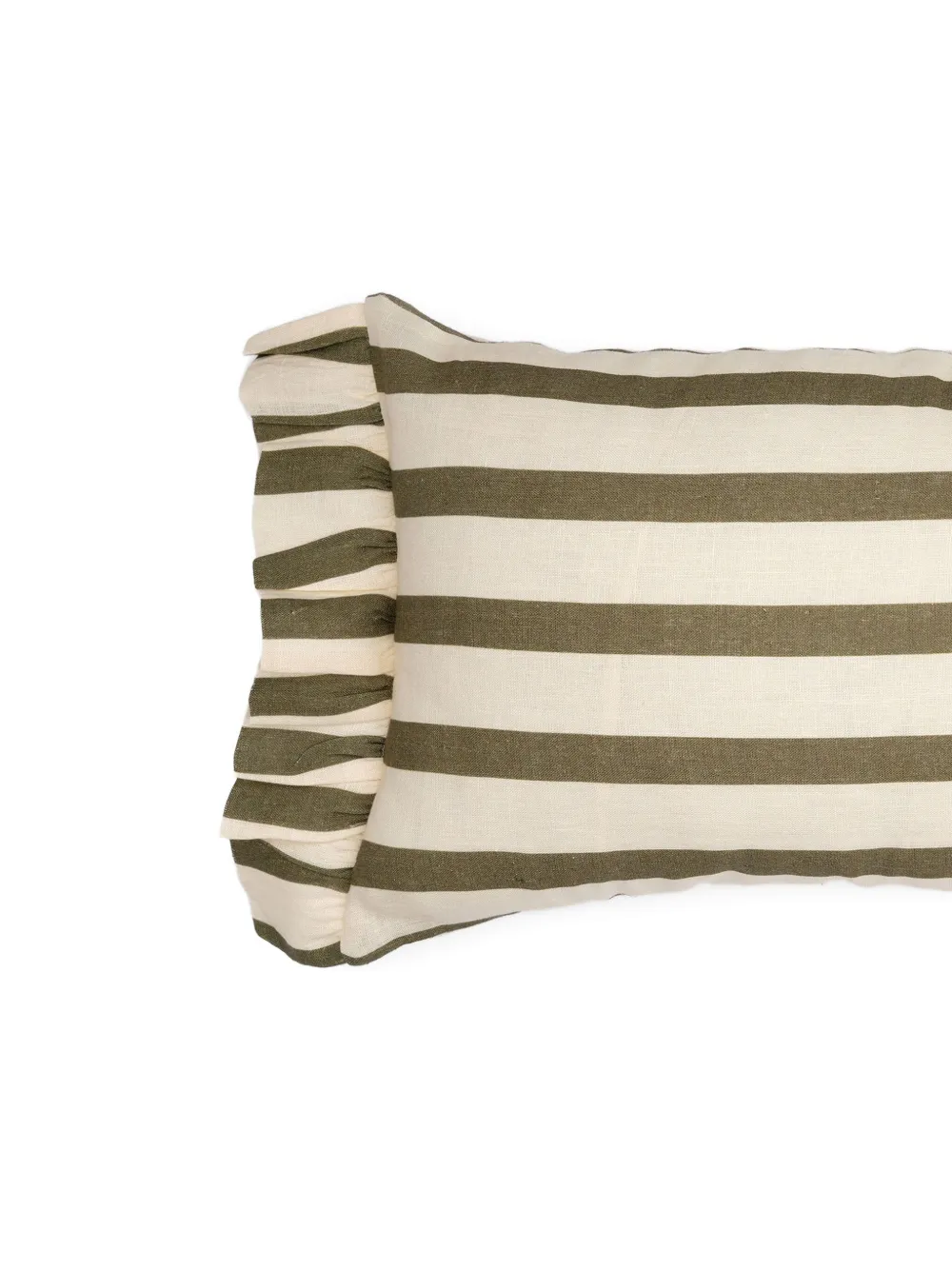 Amuse La Bouche stripe ruffle cushion cover | Cushions | Image 2