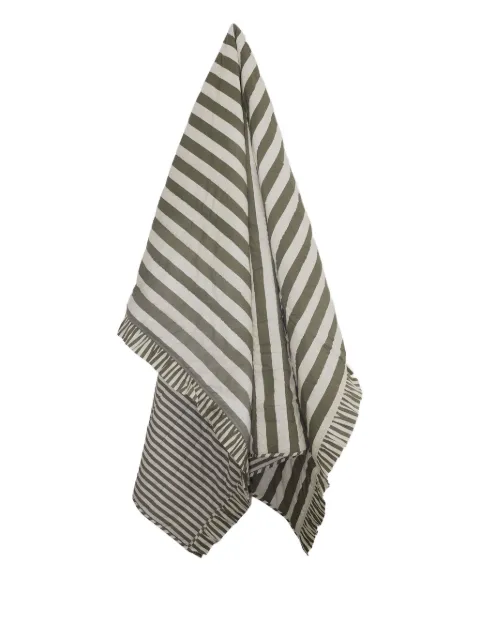 Amuse La Bouche striped ruffled quilt