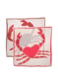 Amuse La Bouche crab linen napkins (set of two) - Neutrals